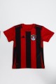Van Spor FK Kırmızı Design Siyah Çubuklu Çocuk Taraftar Forma Van Spor FK Kırmızı Design Siyah Çubuklu Çocuk Taraftar Forma